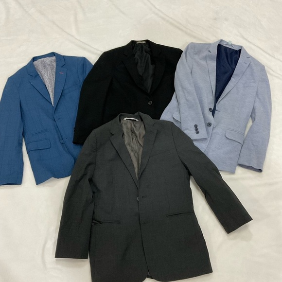 Big Kids Classic Blazer Set - Black, Gray, Blue - Picture 1 of 12
